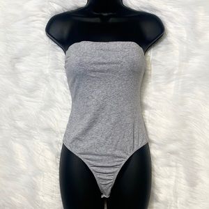 Women’s BIZZOLO Gray Strapless 1 Piece Body Suit